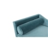 Euclid Velvet Chaise Lounger in T Blue Colour