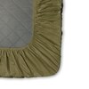Stoa Paris 300TC UltrSatin Super King Bedsheet Set Satin Super Olive Oasis