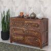 Woodwhiz Solid Wood Chest of 6 Drawers in Provincial Teak Finish