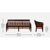 Navya 3 Seater Wooden Sofa