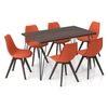 Dyson 6 Seater Dining Table In Mango Walnut Finish