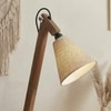 Melman Beige Jute Floor Lamp with Beige Jute Base