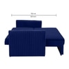 Melano  Pull Out Sofa cum Bed  in Navy Blue Colour