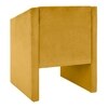 Shuntina Accent Velvet Chair in Yellow Colour
