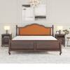 Verona Shesham Solid Wood Queen Size Bed Non Storage Bed In Walnut Finish