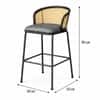Cambridge Cane Back Bar Chair