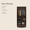 Bocado 2 Door Wardrobe in Columbian Walnut Finish