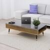 Hexa Engineered Wood Coffee Table With Metal Legs In Grey