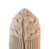 Archer Khaki Cream Knitted Cushion Cover  16X16 Inches