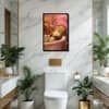 The Castle Decor Relaxing Otter Bathtub Bathroom Wall Art 8x12 Inch