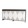Spydercraft Meko Modern Console Table in Black & White Finish