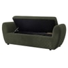 Redol Boucle 2 Seater Ottoman Bench with Storage  in Olive Green  Color