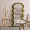 The Artment Green Ripple Edge Unbreakable Floor Mirror For Home (170 X 70 CM)