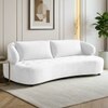 Henry Boucle 3 Seater Sofa in White  Color