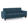 Apollo Neo 3 Seater Fabric Sofa in Indigo Blue Colour (Back Height : Regular, Cushion Type : Hard)