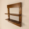 Verona Wooden Wall Shelf Organiser With Key Holders