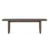 Aero Solid Wood Dining Bench In Danish Walnut Finish