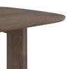 Aero Solid Wood 6 Seater Dining Table With 6  Beck Dining Chairs (Finish : Danish Walnut, Chair Colour : Olive Leatherette)