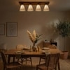 Terzo Brown Solid Wood Ceiling Light