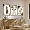 The Castle Decor Boho Abstract Botanical Wall Art Set of 3 Design 15 11x17 Inch