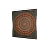 Beige Red Warli Printed Framed Canvas Wall Prints Canvas Wall Prints Set of 1 Multicolor Matte