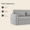 Camden 3 Seater Pull Out Sofa cum Bed In Vapour Grey Colour