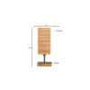 Eoin Square Bamboo Table lamp with Natural Wood Base