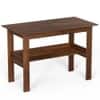 Spydercraft Spacio Modern Study Table in Columbian Walnut Finish