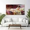 The Castle Decor Abstract Art Wall Painting Wooden Framed Digital Painting 27x48 Inch (Style 27)