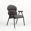 Antho Fabric Dining Chair in Grey Colour