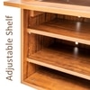 Rosso Shoe Cabinet in Teak Brown – Contemporary Shoe Organizer with Premium Wooden Finish