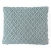 Crest Blue Grey Cotton Cushion Cover 16X16  Inches