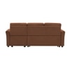 Scarlet  Pull Out Sofa cum Bed  in Brown Colour