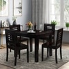 Kerry Solid Wood Dining Chair in Teak Finish & Wheat Brown Colour - Set of 2