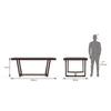 Caprica 6 Seater Dining Table In Mango Walnut Finish