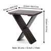 Darcy Solid Wood Side Table in Dark Mahogany Finish - Set of 2