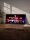 The Castle Decor Porsche 911 Racing Car Wall Art Set of 3 14x20 Inch