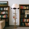 Devansh Shelf Wooden Floor Lamp