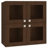 Romano Wall Mounted Glass Display Cabinet in Coffee Walnut Colour