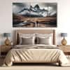 The Castle Decor Nature Art Wall Painting Wooden Framed Digital Painting 27x48 Inch (Style 3)