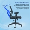 Ignis Mid Back Mesh Office Chair in Black Colour