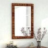 Mars Solid Wood Frame Mirror in Natural Finish