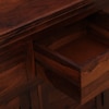 Sheesham Wood Sideboard In Scratch Resistant Honey Oak Finish