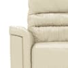 Marlowe Single Seater Motorised Recliner in Ancient Ivory Cream Leatherette Colour