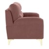 Osbert Velvet 2 Seater Sofa in Pink Color