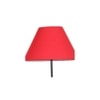 Rain Red Cotton shade with Iron floor lamp