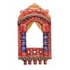 Desert Art Wooden Handpainted Red Jharokha Wall Frame 16 Inch
