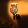 Devansh Metal Electric Wall Light in Gold Colour with Multi Shade Count of 1 Light