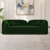 Homro Velvet 3 Seater Sofa in Green Colour