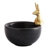 Marble Nut candy  Bowl Brass Antler embedded